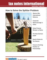 Image of Tax Notes International: Volume 59, Number 7, August 16, 2010