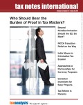 Tax Notes International: Volume 62, Number 12, June 20, 2011