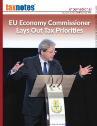 Image of Tax Notes International: Volume 97, Number 11, March 16, 2020