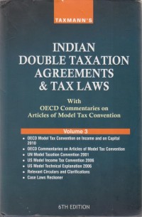 Indian Double Taxation Agreements & Tax Laws - Volume 3