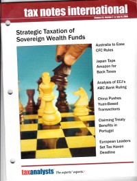 Tax Notes International: Volume 55 Number 2, July 13, 2009