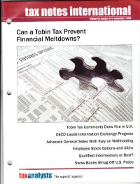 Tax Notes International: Volume 55, Number 10, September 7, 2009
