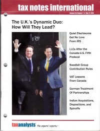 Tax Notes International: Volume 58, Number 7, May 17, 2010