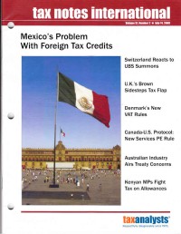 Tax Notes International: Volume 51, Number 2, July 14, 2008