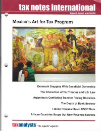 Tax Notes International: Volume 58 Number 4, April 26, 2010