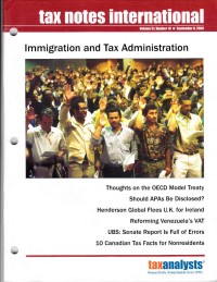 Tax Notes International: Volume 51 Number 10, September 8, 2008