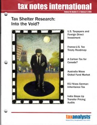 Tax Notes International: Volume 49 Number 6, February 11, 2008