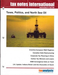 Tax Notes International: Volume 50 Number 10, June 9, 2008