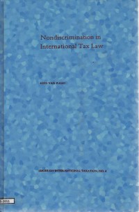 Nondiscrimination in international tax law