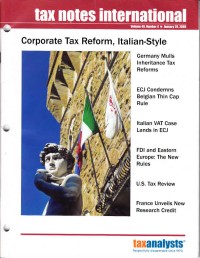 Tax Notes International: Volume 49 Number 4, January 28, 2008