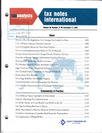 Tax Notes International: Volume 48, Number 12, December 17, 2007