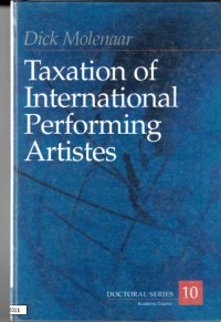 Taxation of international performing artistes