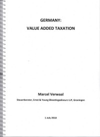 Germany : value added taxation