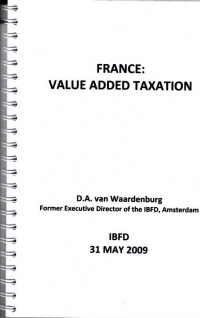 France : value added taxation