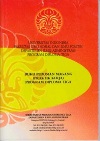 Buku pedoman magang (praktik kerja) program diploma tiga