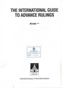 The International Guide to Advance Rulings