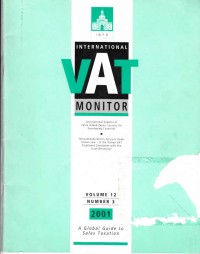 International VAT Monitor Vol. 12 No. 3 - 2001