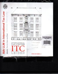 ITC Leiden Transfer Pricing Course 2012: Case Study