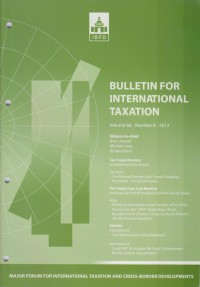 Bulletin for International Taxation Vol. 66 No. 8 - 2012
