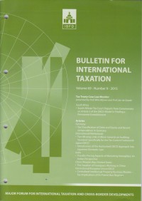 Bulletin for International Taxation Vol. 69 No. 9 - 2015