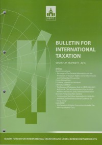 Bulletin for International Taxation Vol. 70 No. 9 - 2016