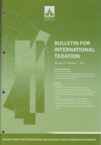 Bulletin for International Taxation Vol. 71 No. 1 - 2017