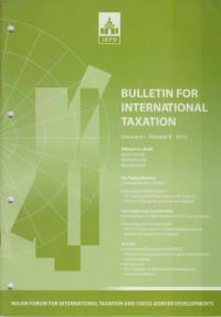 Bulletin for International Taxation Vol. 67 No. 8 - 2013