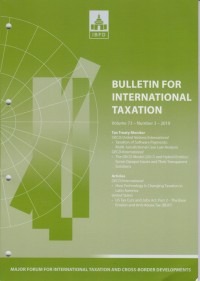 Bulletin for International Taxation Vol. 73 No. 3 - 2019