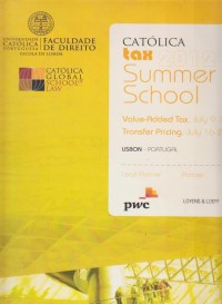 CATOLICA Tax Summer School 2012 - Transfer Pricing