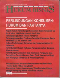 Jurnal Hukum Bisnis Vol 30 No. 1 Tahun 2011