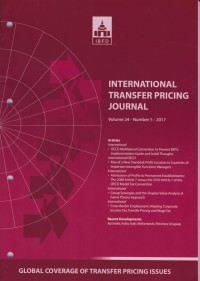 International Transfer Pricing Journal Vol. 24 No. 5 - 2017
