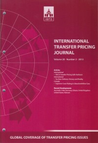 International Transfer Pricing Journal Vol. 20 No. 2 - 2013