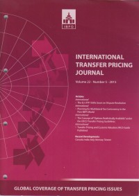 International Transfer Pricing Journal Vol. 22 No. 5 - 2015