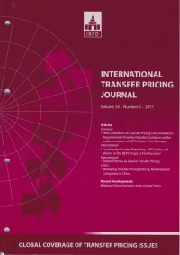 International Transfer Pricing Journal Vol. 24 No. 6 - 2017