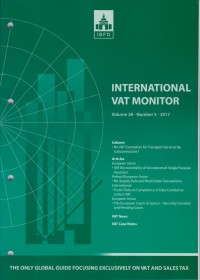 International VAT Monitor Vol. 28 No. 5 - 2017