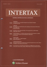 Image of Intertax: Volume 49, Issue 2, February, 2021