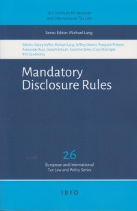 Mandatory Disclosure Rules