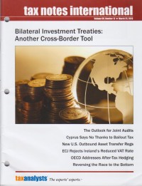 Tax Notes International: Volume 69, Number 12, March 25, 2013