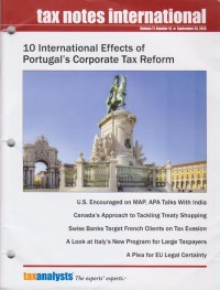 Tax Notes International: Volume 71, Number 13, September 23, 2013