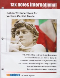 Tax Notes International: Volume 70, Number 2, April 8, 2013