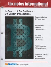 Tax Notes International: Volume 73, Number 4, January 27, 2014