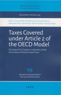 Taxes Covered under Article 2 of the OECD Model