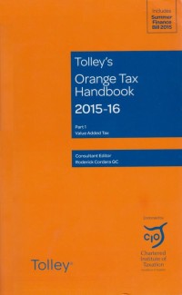 Tolley's Orange Tax Handbook 2015-16 Part 1