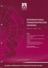Image of International Transfer Pricing Journal Vol. 28 No. 5 - 2021