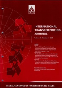 Image of International Transfer Pricing Journal Vol. 28 No. 6 - 2021