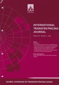 Image of International Transfer Pricing Journal Vol. 29 No. 2 - 2022