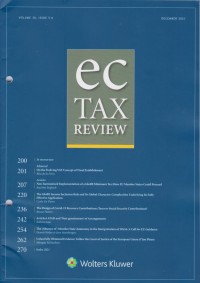 Image of EC Tax Review: Volume 30, Issue 5-6, December, 2021