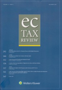 Image of EC Tax Review: Volume 31, Issue 6, December, 2022