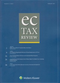 Image of EC Tax Review: Volume 32, Issue 1, February, 2023