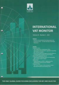 Image of International VAT Monitor Vol. 32 No. 5 - 2021